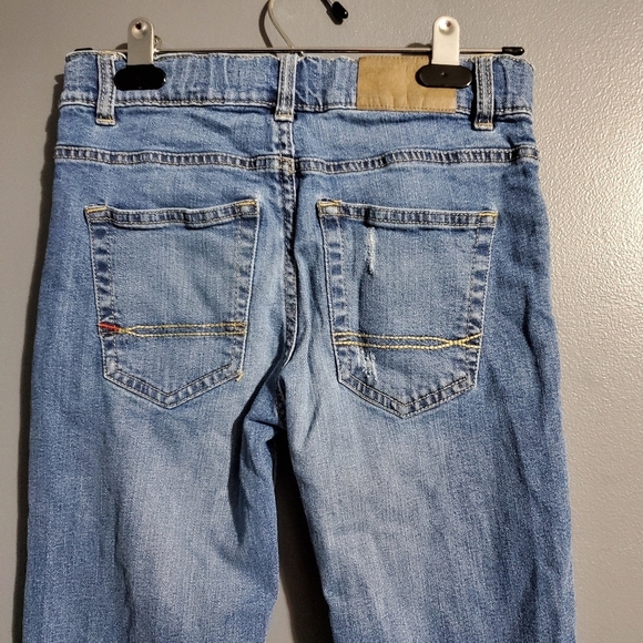 Tommy Hilfiger Blue Distressed Straight Leg Jeans Boys Size 10 - Picture 7 of 10